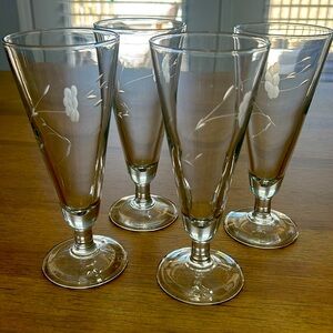 Vintage Princess House Pilsner Glasses